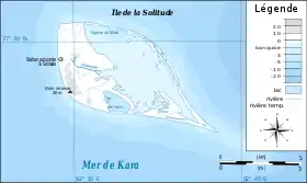 Carte de l'île de la Solitude