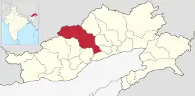 Localisation de District du haut Subansiri