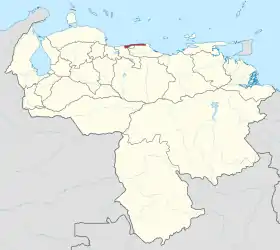 Localisation de État de La Guaira