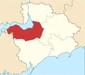 Localisation de Raïon de Vassylivka