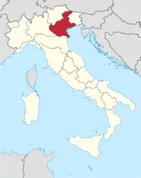 Localisation de VénétieVeneto