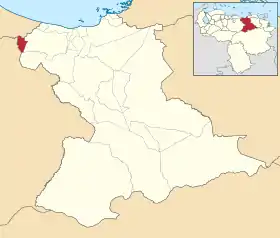 Localisation de Francisco del Carmen Carvajal