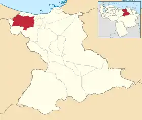 Localisation de Manuel Ezequiel Bruzual