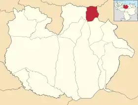 Localisation de San José de Guaribe