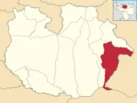 Localisation de Santa María de Ipire