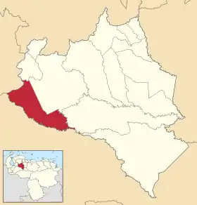 Localisation de San Genaro de Boconoíto