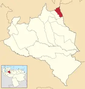 Localisation de San Rafael de Onoto
