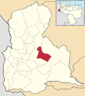 Localisation de Francisco de Miranda