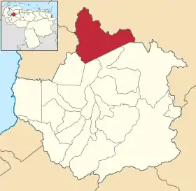 Localisation de Heriberto Arroyo ou José Felipe Márquez Cañizalez