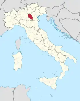 Localisation de Province de Vérone
