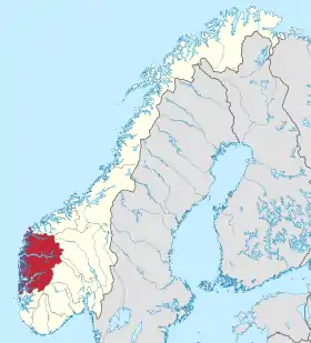 Localisation de Vestland