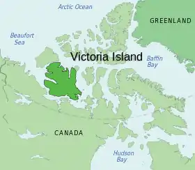 Carte de l'île Victoria.