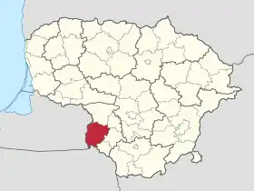 Localisation de Municipalité du district de Vilkaviškis