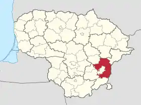 Localisation de Municipalité du district de Vilnius