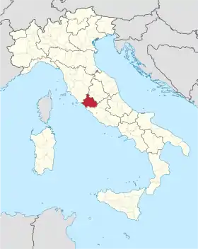 Localisation de Province de Viterbe