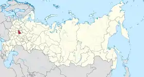 Localisation de Oblast de Vladimir