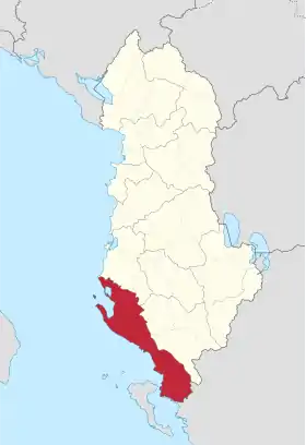 Localisation de Préfecture de Vlorë