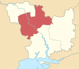 Localisation de Raïon de Voznessensk
