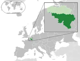 Localisation de Région wallonne