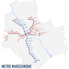 Image illustrative de l’article Ligne M2 du métro de Varsovie