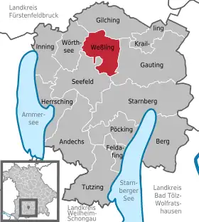Localisation de Oberpfaffenhofen