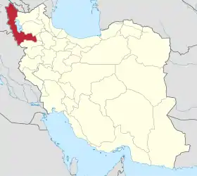 Localisation de Azerbaïdjan-Occidental