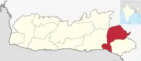 Localisation de District des West Jaintia Hills