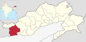 Localisation de District du Kameng occidental