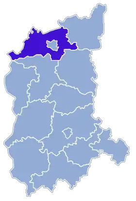 Localisation de Powiat de Gorzów