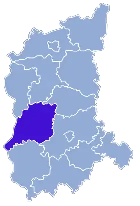 Localisation de Powiat de Krosno Odrzańskie