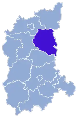Localisation de Powiat de Międzyrzecz