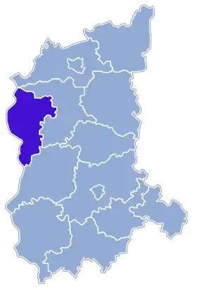 Localisation de Powiat de Słubice