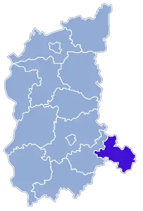 Localisation de Powiat de Wschowa