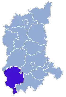 Localisation de Powiat de Żary