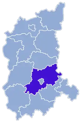 Localisation de Powiat de Zielona Góra