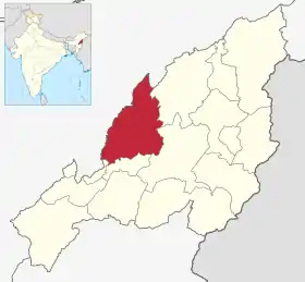 Localisation de District de Wokha