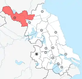 Localisation de Xuzhou