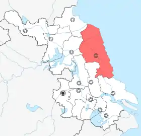 Localisation de Yancheng shi