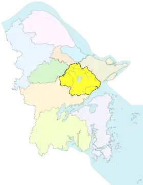 Localisation de Yínzhōu Qū