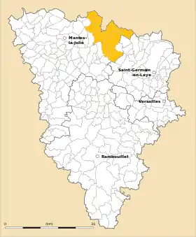 Localisation de Communauté d'agglomération Seine et Vexin