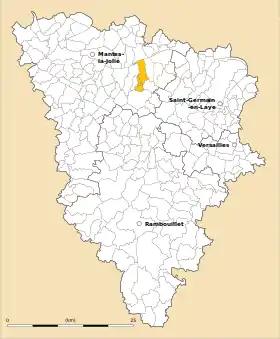 Localisation de Communauté de communes Seine-Mauldre