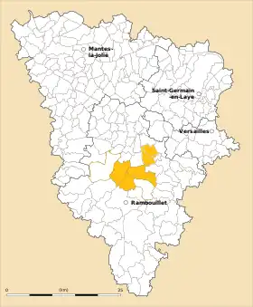 Localisation de Communauté de communes des Étangs