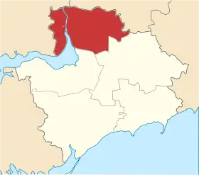 Localisation de Raïon de Zaporijjia