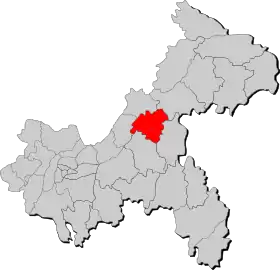 Localisation de Zhōng Xiàn
