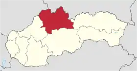 Localisation de Région de Žilina