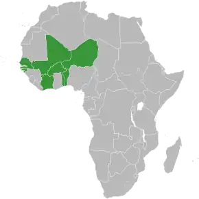 Description de l'image Africa-countries-UEMOA.svg.