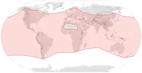 Description de l'image Apis mellifera distribution map.svg.