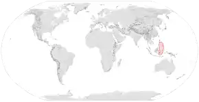 Description de l'image Apis nigrocincta distribution map.svg.