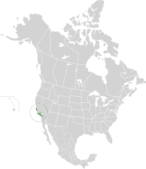 Description de l'image California Montane Chaparral and Woodlands map.svg.