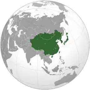 Description de l'image East Asia (orthographic projection).svg.